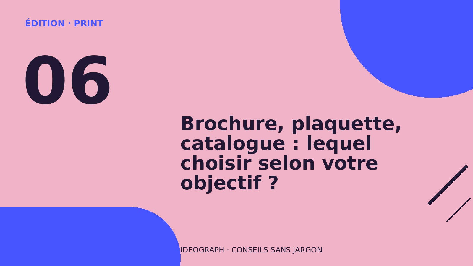 Illustration de l’article : Brochure, plaquette, catalogue : lequel choisir selon votre objectif ?