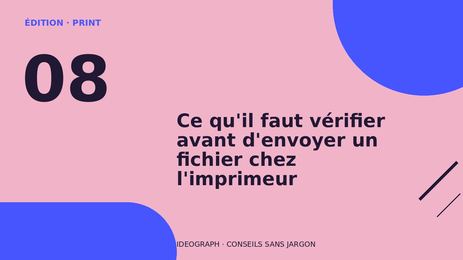 Illustration de l’article : Ce qu'il faut vérifier avant d'envoyer un fichier chez l'imprimeur